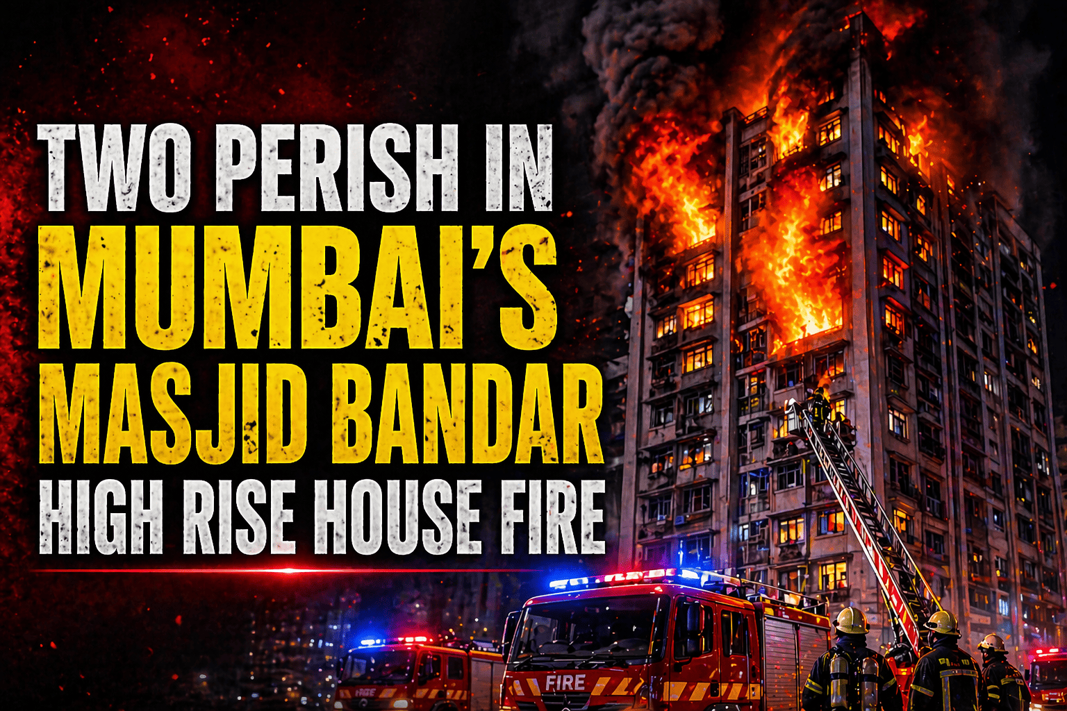 TWO PERISH IN MUMBAI’S MASJID BANDAR HIGH RISE HOUSE FIRE